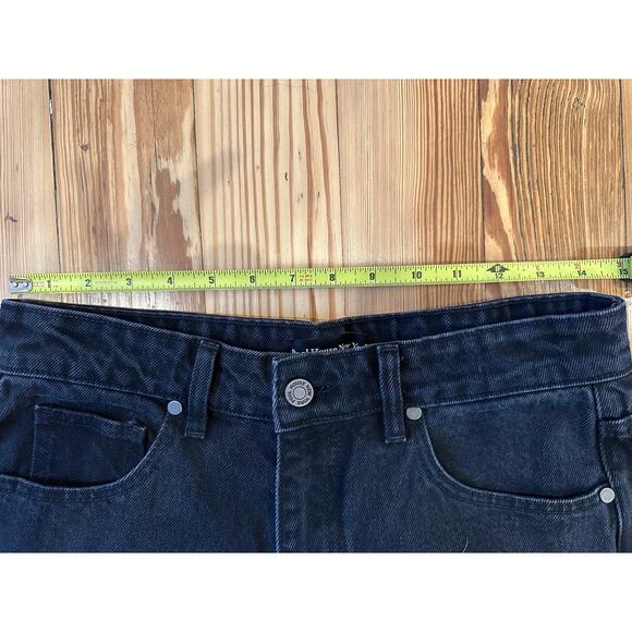 Pool House New York Tokyo Dad Jeans Baggy Wide-Leg Black Dark Wash 30 - Picture 9 of 12